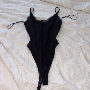 Black lace bodysuit